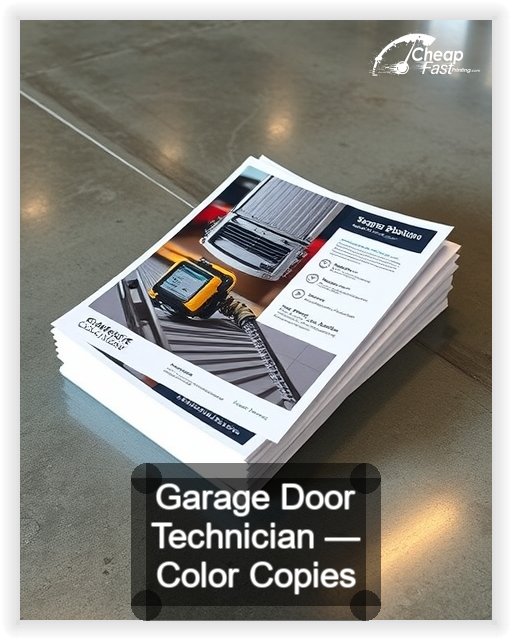 Garage Door Technician business card design sample