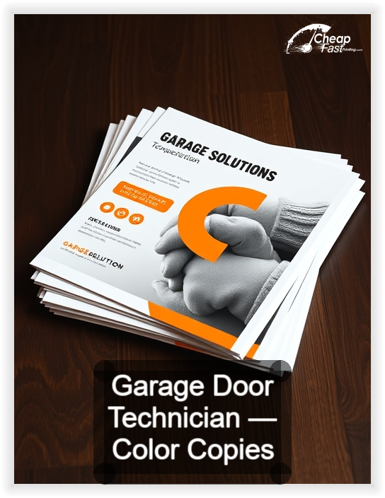 Garage Door Technician business card design sample