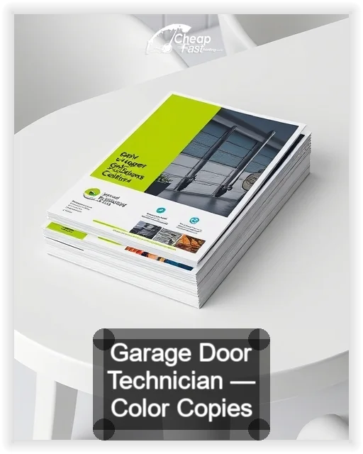 Garage Door Technician business card design sample