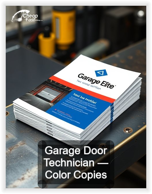 Garage Door Technician business card design sample