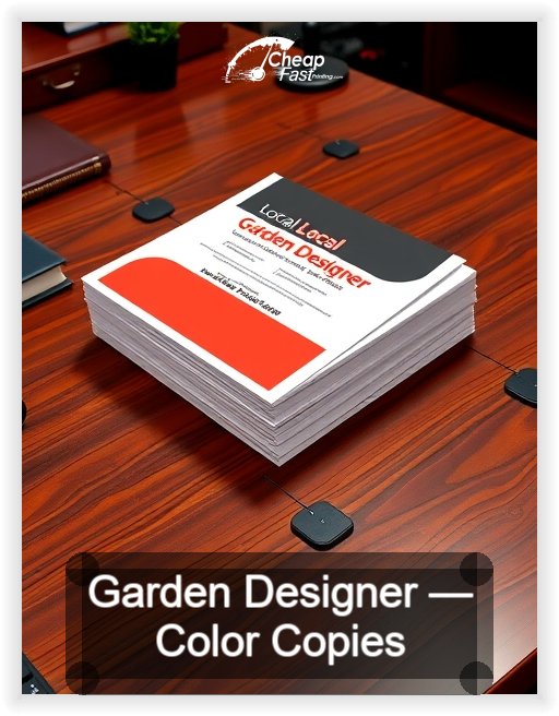 Garden Designer business card design sample