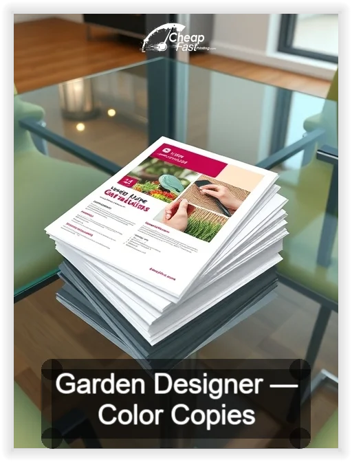 Garden Designer business card design sample