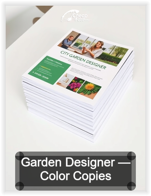 Garden Designer business card design sample