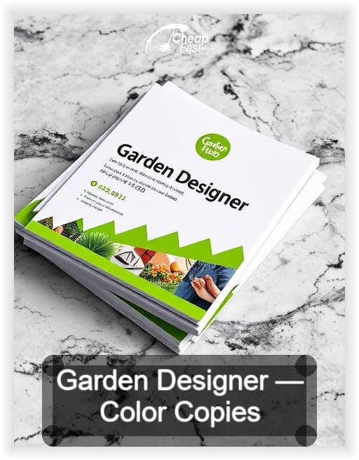 Garden Designer business card design sample