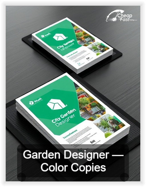 Garden Designer business card design sample