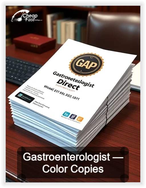 Gastroenterologist business card design sample