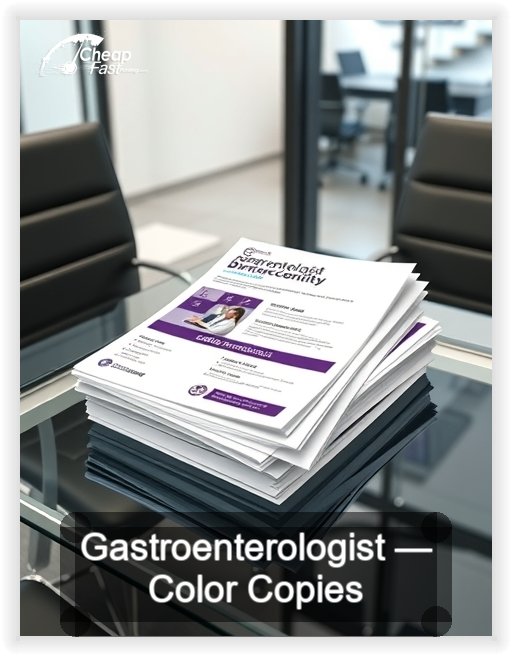 Gastroenterologist business card design sample
