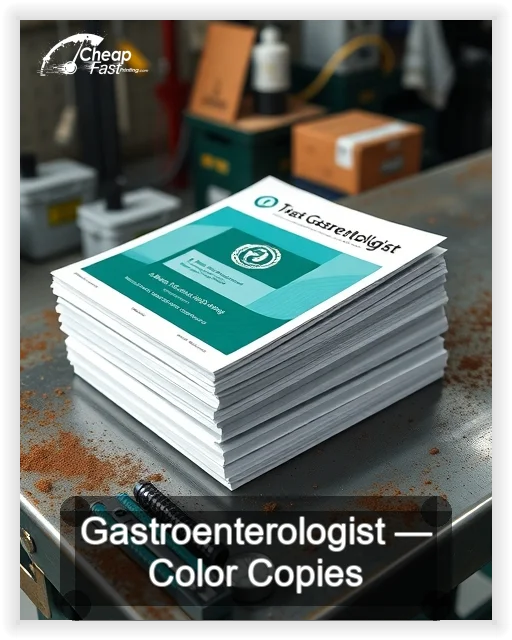 Gastroenterologist business card design sample