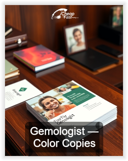 Gemologist business card design sample