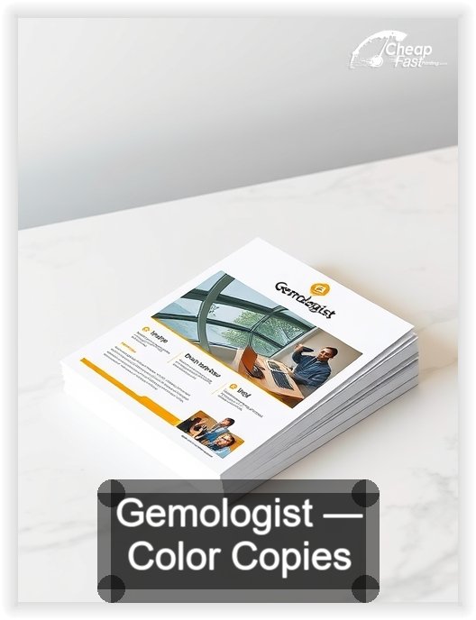 Gemologist business card design sample
