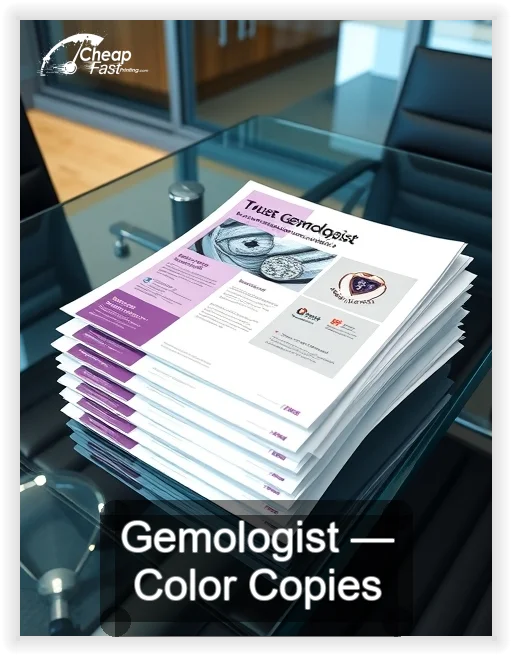 Gemologist business card design sample