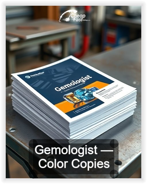 Gemologist business card design sample