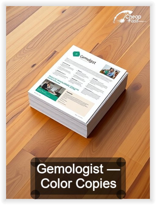 Gemologist business card design sample