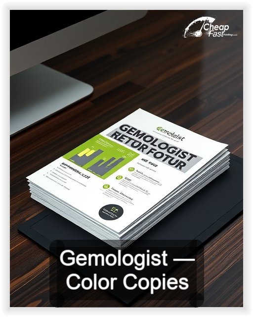 Gemologist business card design sample