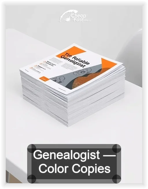 Genealogist business card design sample