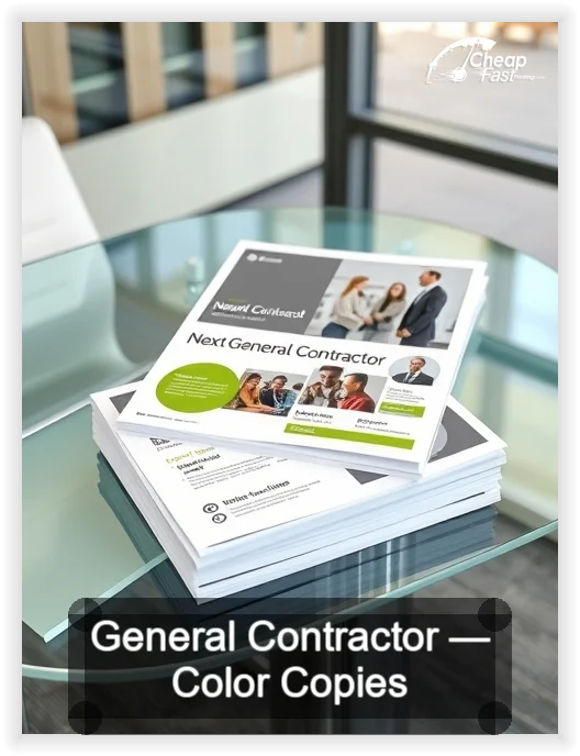 General Contractor business card design sample