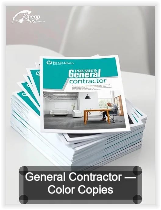 General Contractor business card design sample