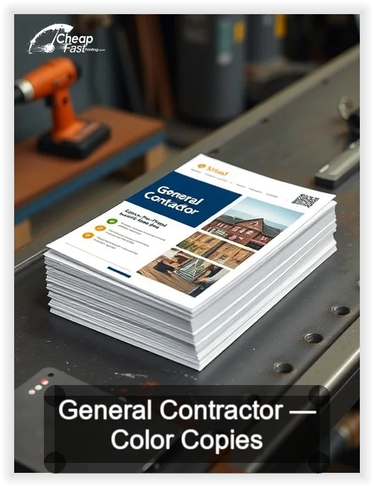 General Contractor business card design sample
