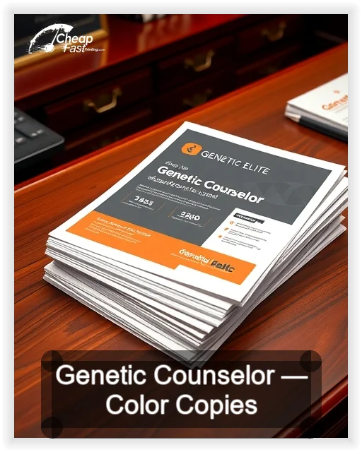 Genetic Counselor business card design sample