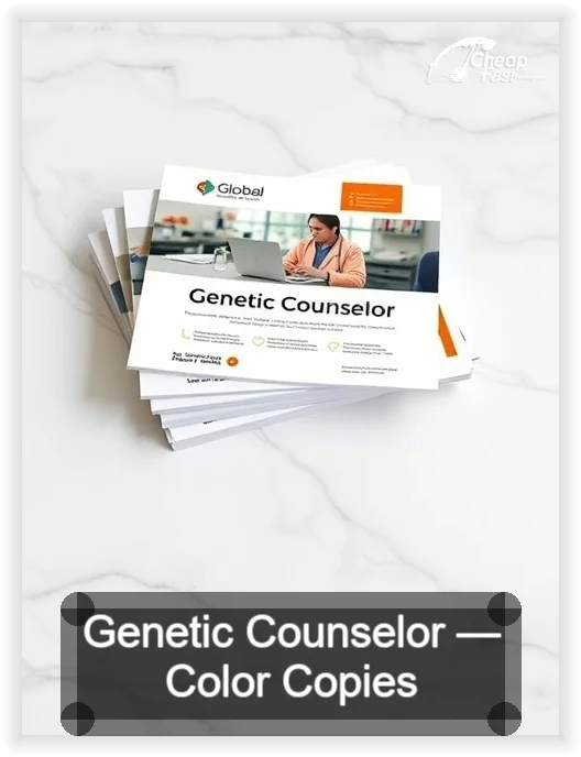 Genetic Counselor business card design sample
