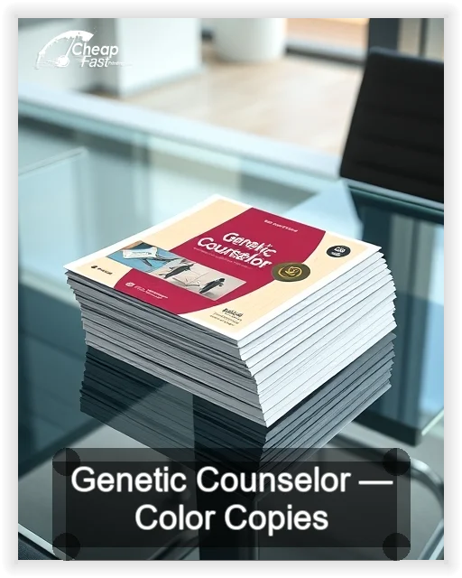 Genetic Counselor business card design sample