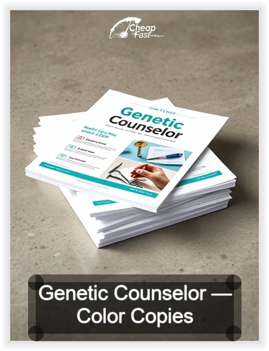 Genetic Counselor business card design sample
