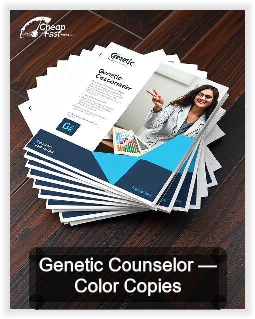 Genetic Counselor business card design sample