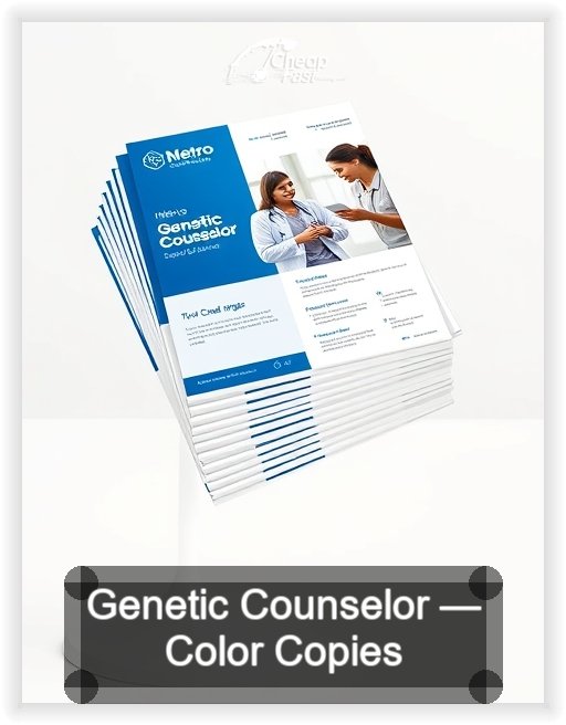 Genetic Counselor business card design sample