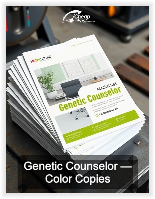 Genetic Counselor business card design sample