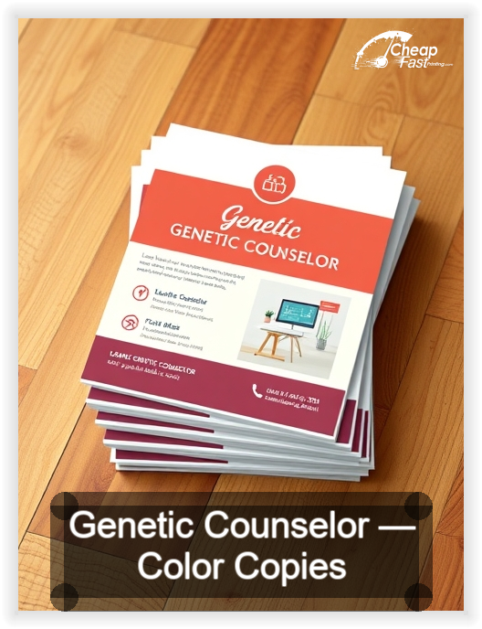 Genetic Counselor business card design sample