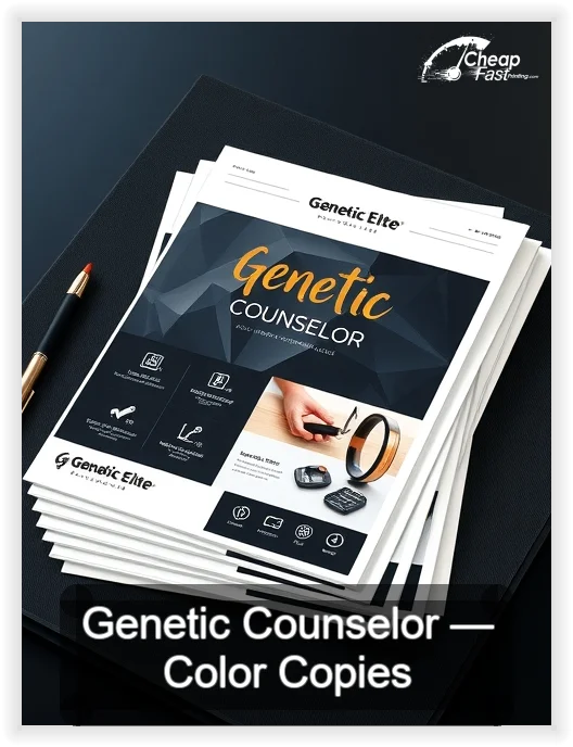 Genetic Counselor business card design sample