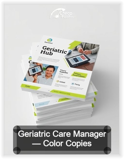 Geriatric Care Manager business card design sample