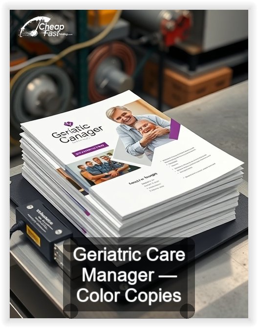 Geriatric Care Manager business card design sample