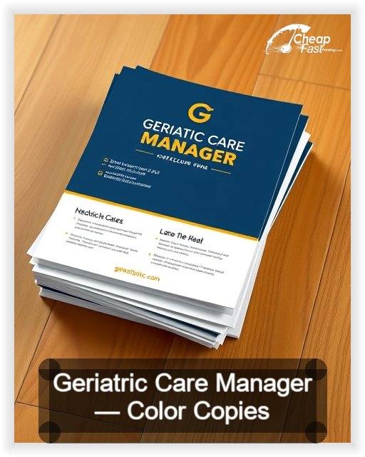 Geriatric Care Manager business card design sample