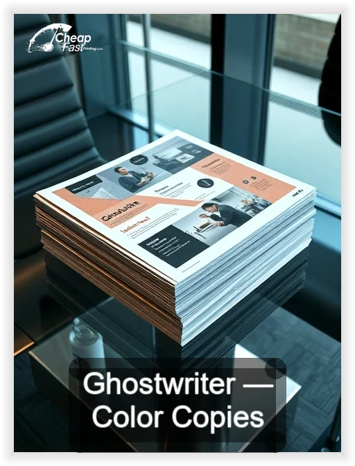 Ghostwriter business card design sample