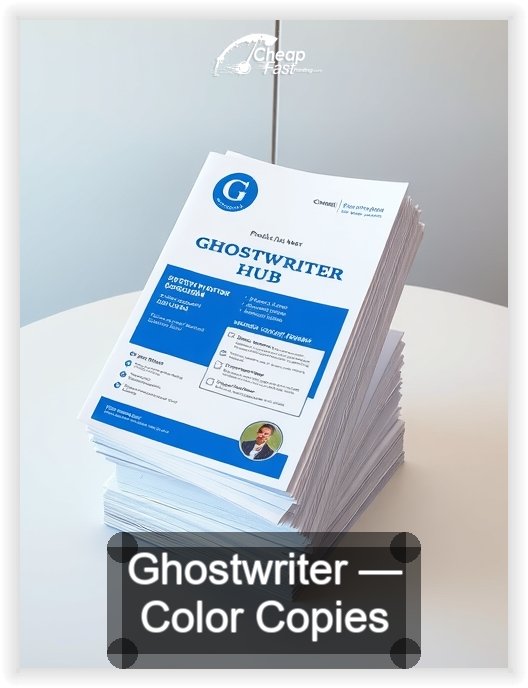 Ghostwriter business card design sample