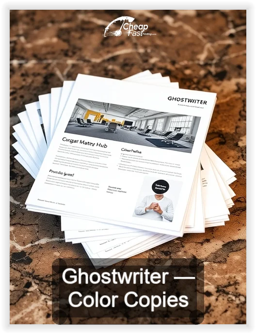 Ghostwriter business card design sample