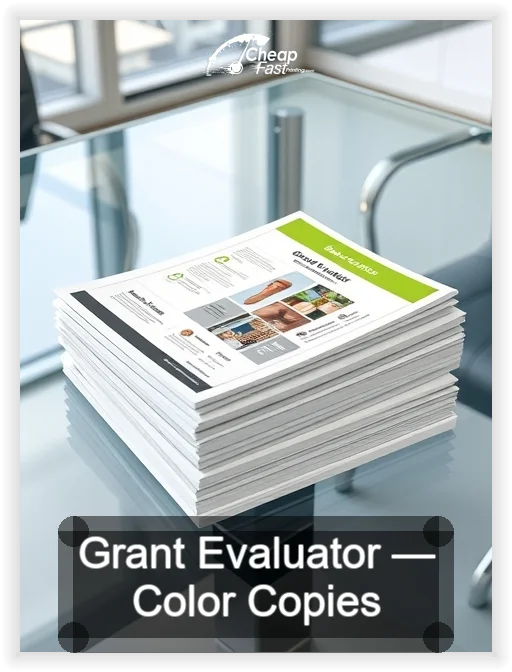 Grant Evaluator business card design sample