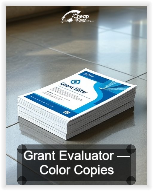 Grant Evaluator business card design sample