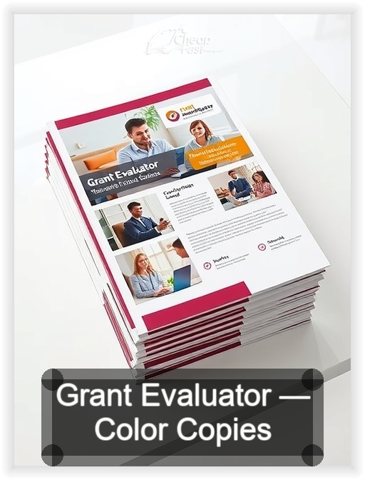Grant Evaluator business card design sample