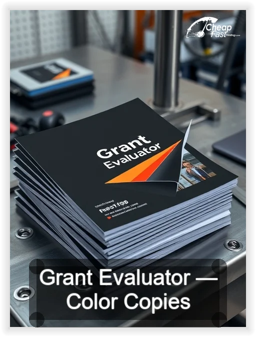 Grant Evaluator business card design sample