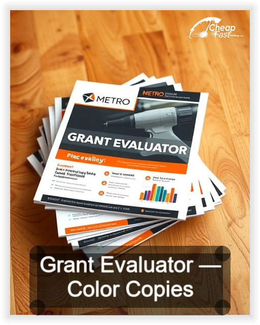 Grant Evaluator business card design sample