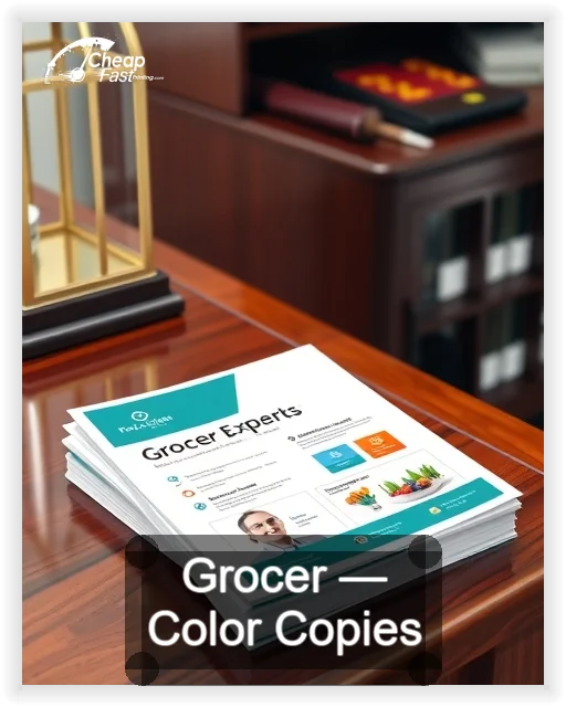 Grocer business card design sample