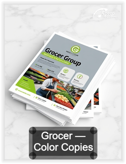 Grocer business card design sample