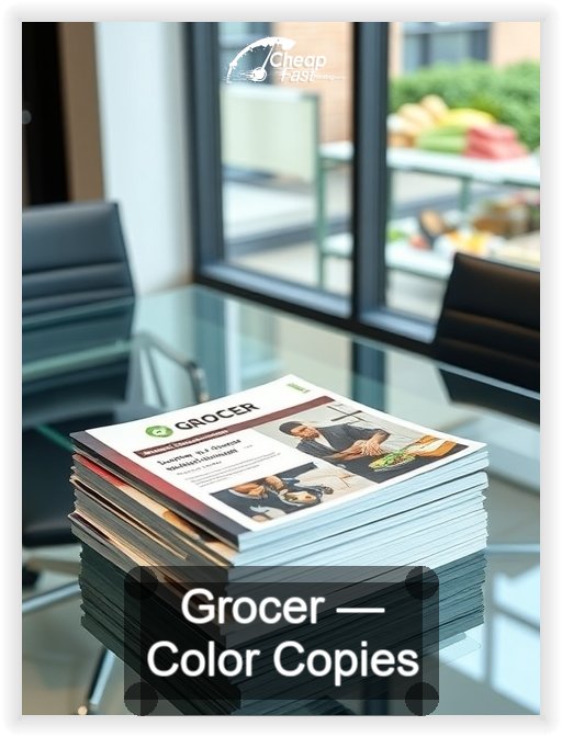 Grocer business card design sample