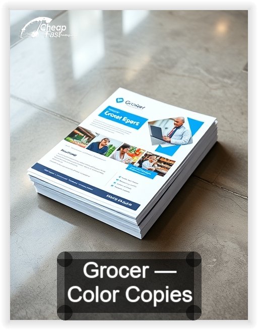 Grocer business card design sample