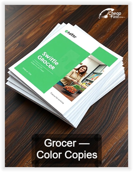 Grocer business card design sample