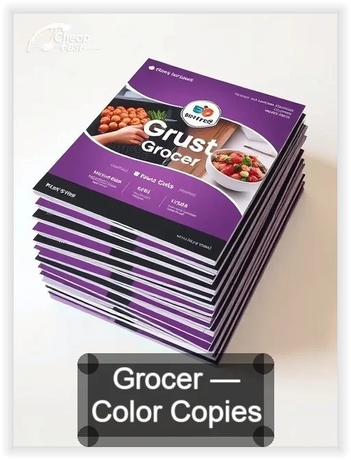 Grocer business card design sample