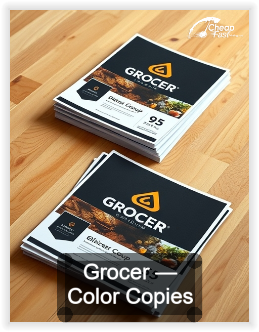 Grocer business card design sample