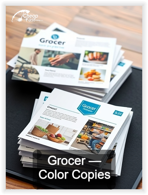 Grocer business card design sample